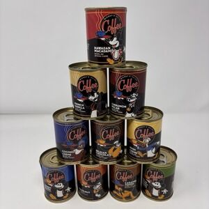 Disney Theme Parks Collectible Mickey's "Really Swell" Coffee 10 Can Lot Sealed